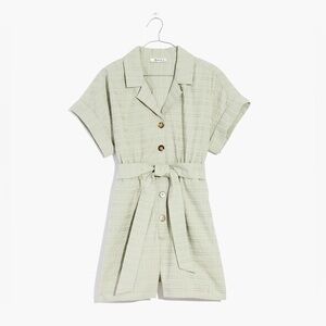 Madewell Sage Green Romper - Medium - NWT